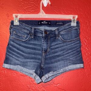 Hollister Women's Blue Denim Shorts